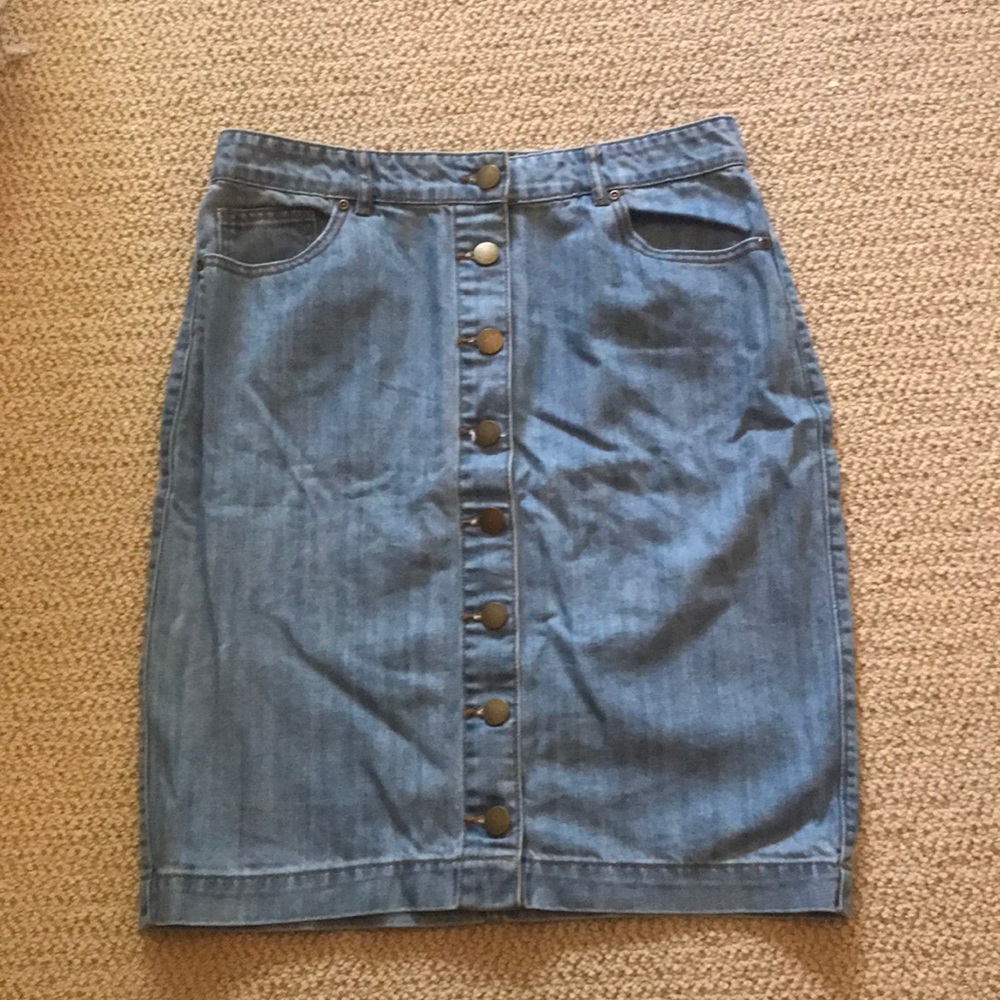MIDI DENIM SKIRT